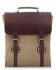 torby i nerki męskie Plecak vintage męski skóra canvas piaskowy na Laptopa 15,6 Forester BT31