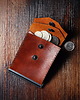 portfele męskie Banknotówka na banknoty karty i monety portfel skórzany
