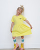 sukienki dla dziewczynki Basic Dress Short Sleeve - ILLUMINATING