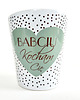 kubki Kubek latte w eleganckim opakowaniu, Babciu Kocham Cię w kropki i serce
