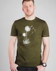 t-shirty męskie Bawełniany T-shirt z nadrukiem - Przemijanie