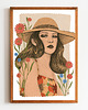 plakaty Letni kapelusz , kobiecy plakat, ilustracja