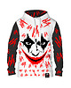 bluzy męskie Męska Bluza z kapturem DR.CROW Hahaha Black