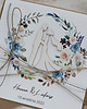 kartki scrapbooking Stylowa kartka ślubna z kopertą
