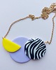 naszyjniki - inne Naszyjnik "Kolorowa zebra"