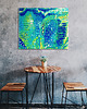 obrazy Kolorowy abstrakcyjny obraz "Kameleon" 50 x 60 cm energetyczny