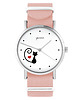 zegarki damskie Zegarek - Kotek, serce - brzoskwiniowy róż