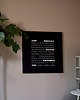 zegary Word Clock - polski zegar słowny (czarna ramka)