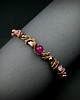 bransoletki wire wrapping Miedziana bransoleta mankietowa z agatami