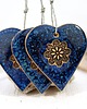 Ozdoby na ścianę Ceramiczne serce wisząca ozdoba ceramiczna