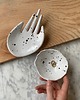 pojemniki na biżuterię Ceramiczny Zestaw Łapka i Miseczka na Biżuterię Dalmatyńczyk