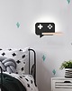 lampy do pokoju dziecka Kinkiet LED 5W dla dziecka czarny z półką