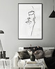 plakaty Plakat - twarz kobiety