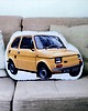 poduszki z grafiką Poduszka auto przytulanka fiat 126 p maskotka mały fiat maluch auto PRL