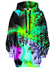 bluza z kapturem damska Bluza Oversize Tunika DR.CROW Marble Liquid