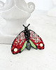 broszki Broszka ĆMA 1 ręcznie haftowana przypinka owady motyle