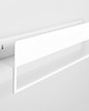 regały i półki Mealowa półka z wieszakiem LANDA RE-HANG 50/70/100 cm - biała