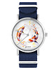 zegarki unisex Zegarek - Karpie koi - granatowy, nylonowy