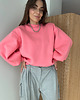 bluza bez kaptura damska Bluza Enjoyable blossom pink