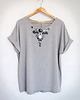 t-shirt damskie Button T-shirt - koszulka oversize