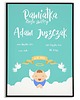 Chrzest - inne PLAKAT personalizowany metryczka z okazji CHRZTU ŚW. dla dziecka