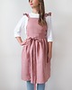 fartuchy kuchenne Lniany fartuszek retro DUSTY PINK