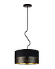 lampy wiszące Czarna lampa wisząca do salonu LED LOZANNA GLAM w kolorze czarnym