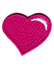 naszywki na ubrania Naszywka naprasowanka SERCE RÓŻ termo haft dla dzieci 4x3,5cm
