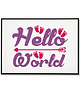 plakaty Plakat Hello World nowy członek rodziny