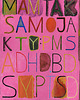plakaty PMS ADHD BDSM PTSD Różowy plakat typografia prezent dla niej