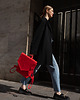 plecaki LINE Pop Red Vegan-Leather Backpack