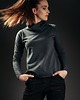 bluza z kapturem damska Bluza jaskółkowa ciemnoszara