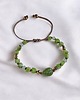 bransoletki z kamieni naturalnych ZDROWIE i DŁUGOWIECZNOŚĆ - nefryt - liściasta bransoletka