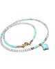 chokery Labradoryty i amazonity /choker/  - Szlachetna kolekcja