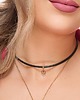 chokery Choker ze skóry Love Heart
