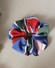 gumki do włosów Gumka Maxi Scrunchie Retro jeans