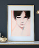 plakaty Anna Karina. Plakat na podstawie obrazu olejnego.