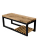 ławki Ławka Metalowa Loft Siedzisko Drewno Lite LPD-34