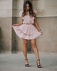 sukienki mini damskie Sukienka Otilla Ażurowa Różowa
