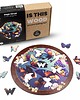 puzzle dla dzieci Puzzle drewniane Motylki  Butterflies  40 elementów  XL