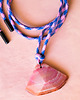 wisiory OUTER SPACE AGATE  naszyjnik paracord z kamieniem