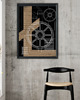 plakaty Plakat Industrial Circle in Black