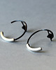 kolczyki wire wrapping Srebrne minimalistyczne kolczyki koła otwarte