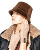 kapelusze damskie Bucket hat /  brown alpaca