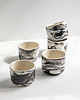 kubki Czarka Marble 180 ml / black