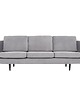 sofy i szezlongi Sofa ALTA srebrny welur, skandynawski design