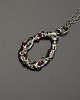 wisiory Wisiorek  łezka rubin wire wrapping