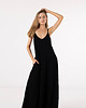 sukienki maxi damskie Sukienka letnia surf girl długa z odkrytymi plecami SUMMER - black sky s