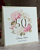 kartki scrapbooking Personalizowana kartka na 50 urodziny, BH 70