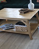 stoliki kawowe Drewniany stolik kawowy z półką 